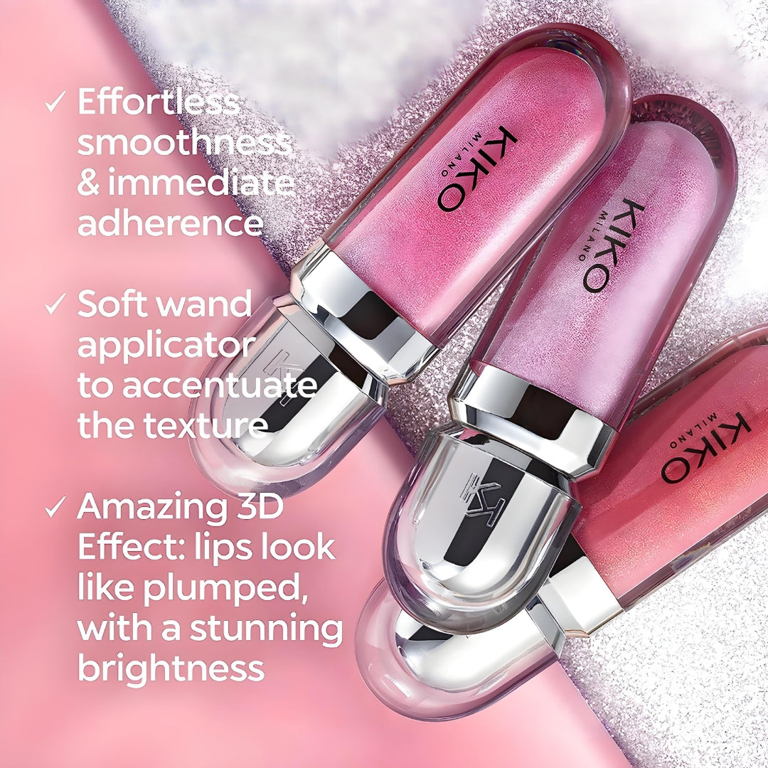 Buy 1 Get 2 Free Kiko Milano Lip Gloss Offer ( 3pieces )