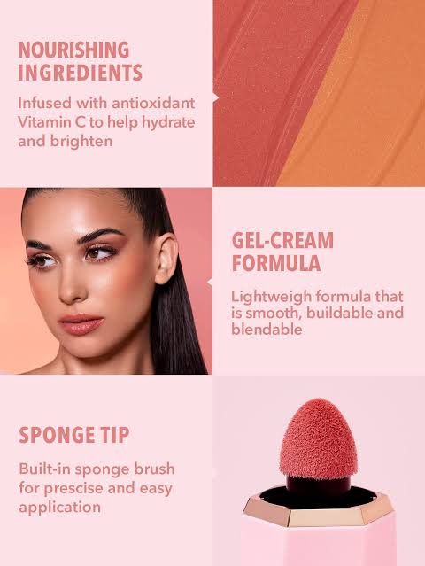 Buy 2 Get 1 Free "3pieces" Sheglam Liquid blush, Concealer loreal, Kiko Milano 103