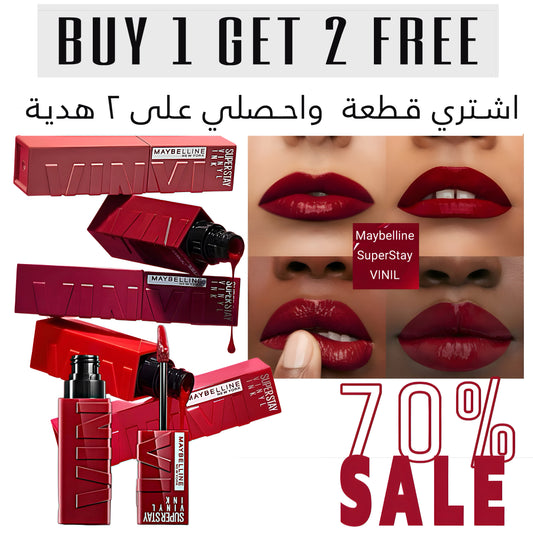 Buy One Get Two "Maybelline SuperStay Vinyl Gloss Lipstick"