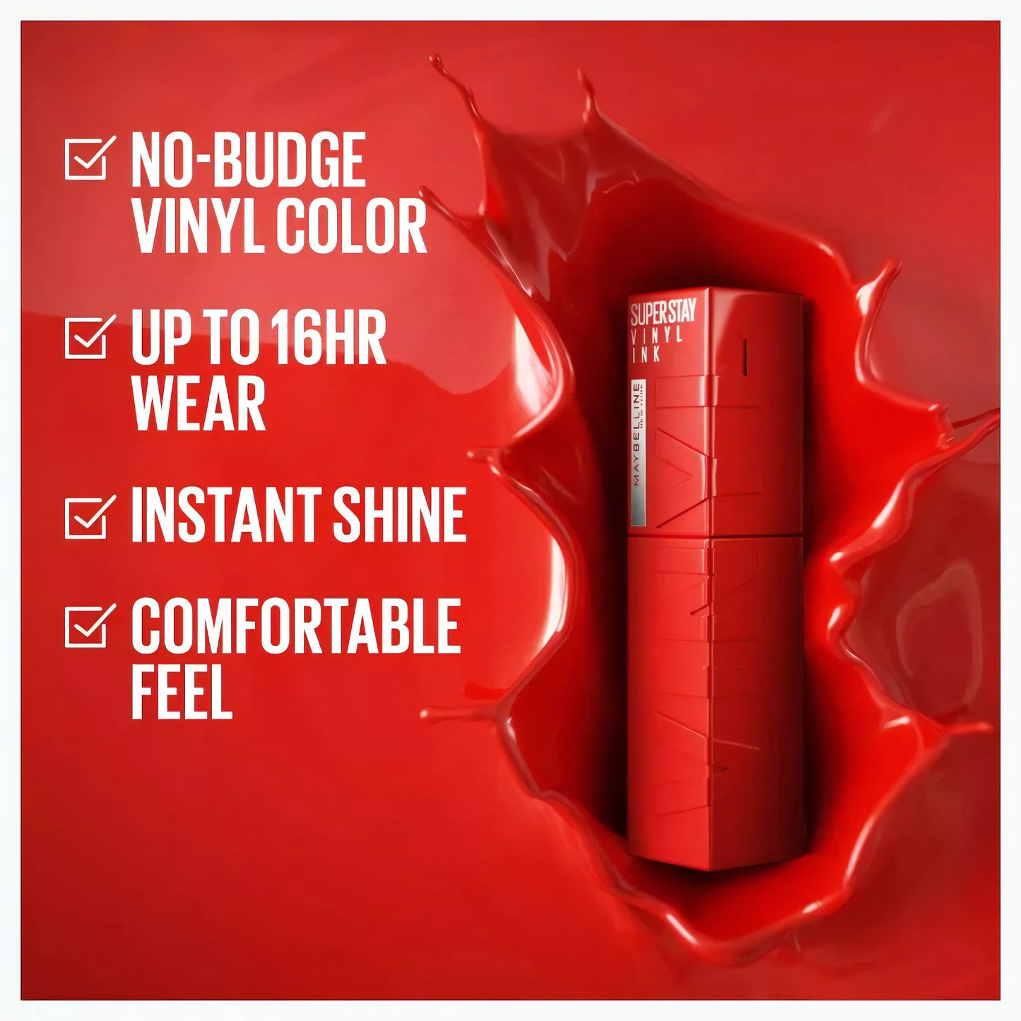 Buy One Get Two "Maybelline SuperStay Vinyl Ink Longwear Transfer Proof Gloss Lipstick"