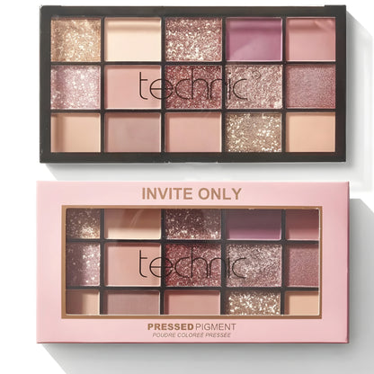 TECHNIC COSMETICS TECHNIC INVITE ONLY PRESSED PIGMENTS PALETTE  15 SHADES
