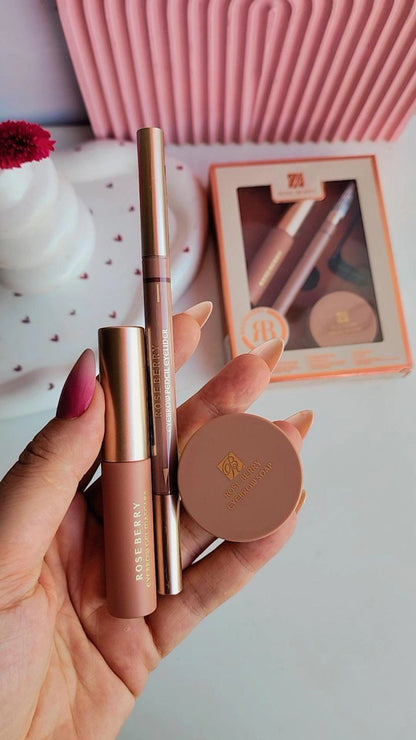 Rose Berry 3-Piece Eyebrow Set