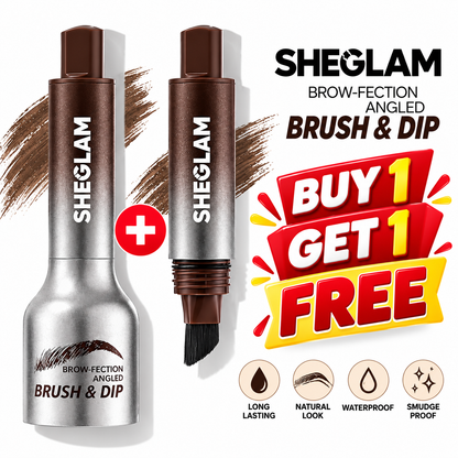Buy 1 Get 1 Free- Sheglam Brow-Fection Angled Brush & Dip.  "2 pieces"