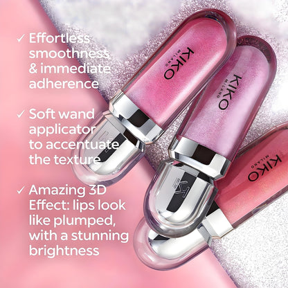 Buy 1 Get 2 Free  Kiko Milano Lip Gloss Offer (  3pieces )