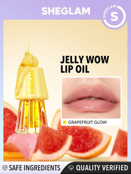 Buy 1 Get 2 Free SHEGLAM Jelly Wow Lip Oil – " 3pieces"