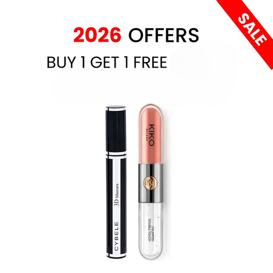 Buy 1 Get 1 Free "2pieces" Mascara Cybele 3D & Kiko Milano Double Touch 103