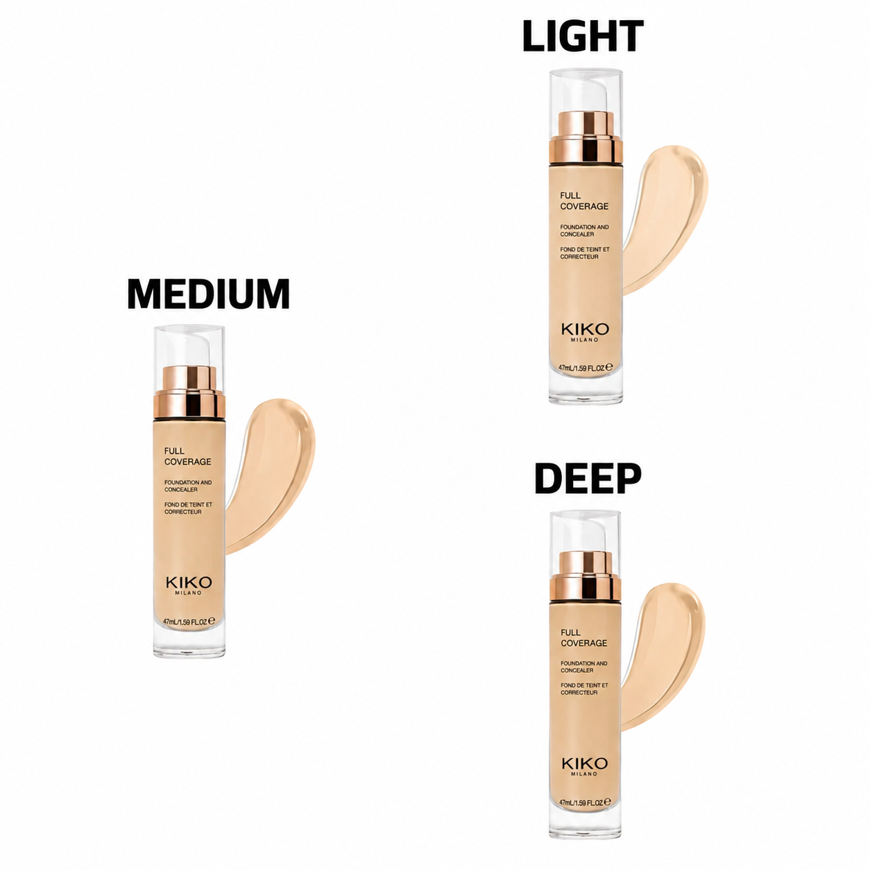 Buy 1 Get 2 Free- Kiko Milano "Mascara- Double Touch 103 - Foundation"  3Pieces