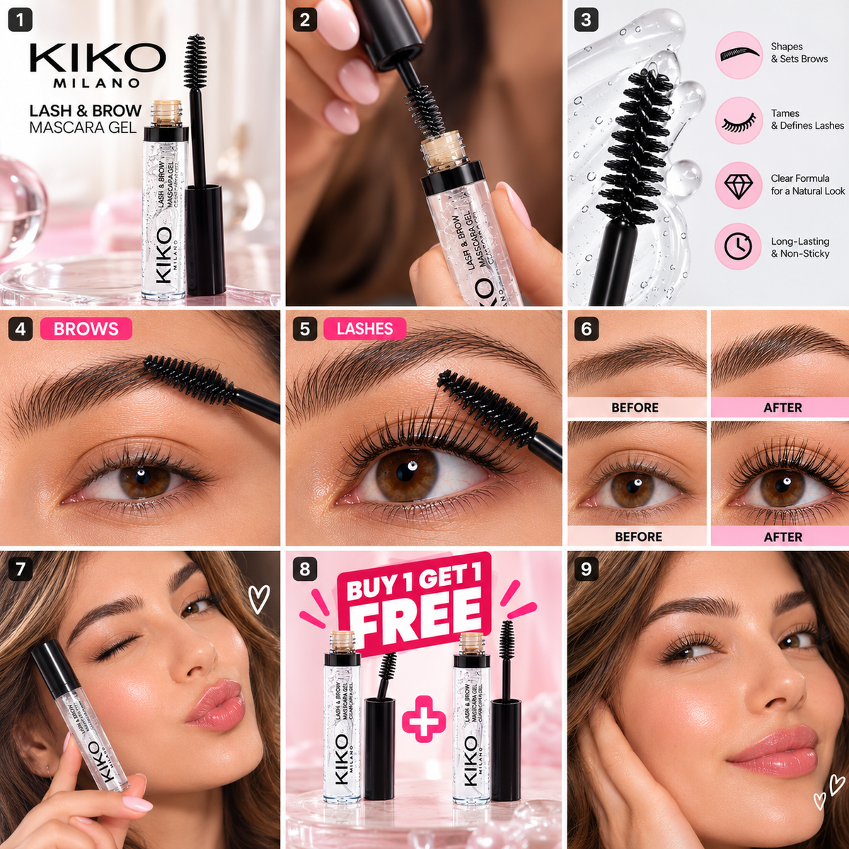 KIKO Milano Lash & Brow Mascara Gel – Buy 1 Get 1 Free