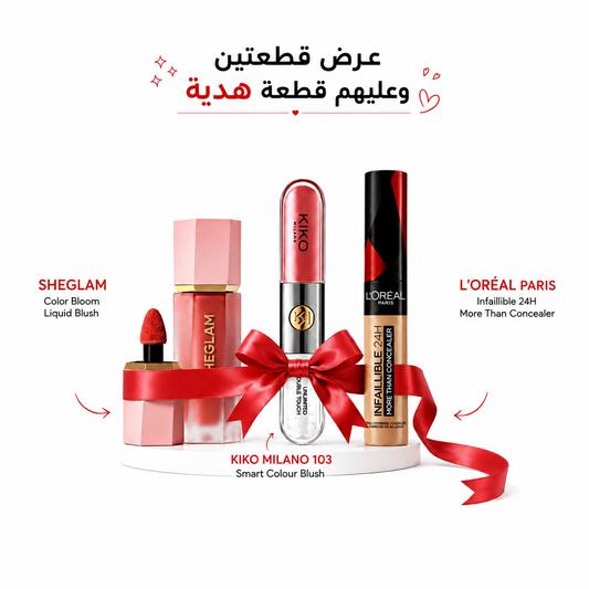 Buy 2 Get 1 Free "3pieces"  Sheglam Liquid blush, Concealer loreal, Kiko Milano 103