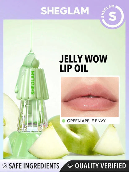 Buy 1 Get 2 Free SHEGLAM Jelly Wow Lip Oil – " 3pieces"