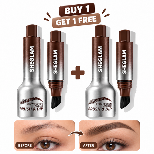 Buy 1 Get 1 Free- Sheglam Brow-Fection Angled Brush & Dip.  "2 pieces"