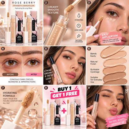 ROSE BERRY Perfect Concealer – Buy 1 Get 1 Free " 2pieces "