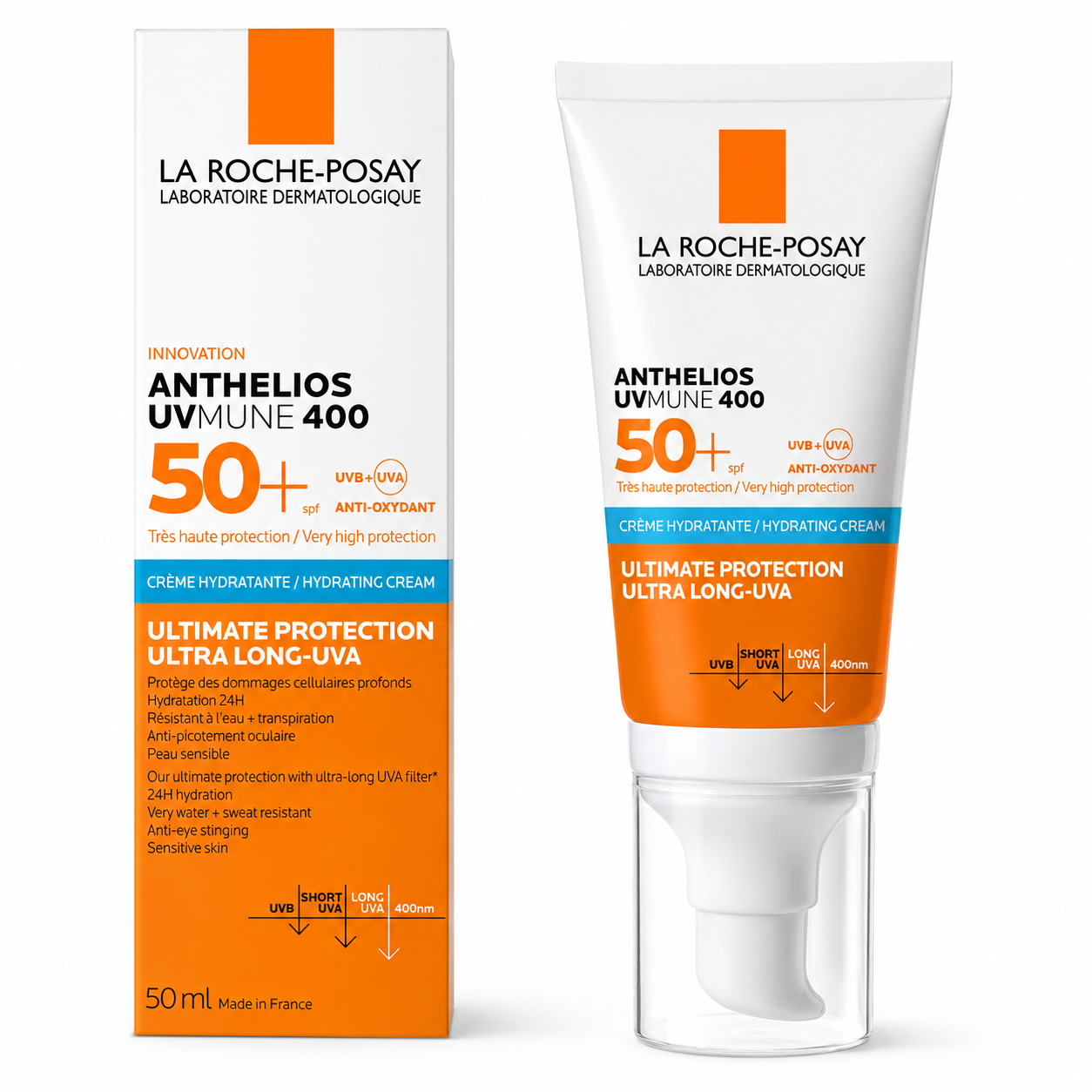 Buy One Get One Free LA ROCHE-POSAY ANTHELIOS UVMUNE 400 CREAM SPF50+ - 50ML |