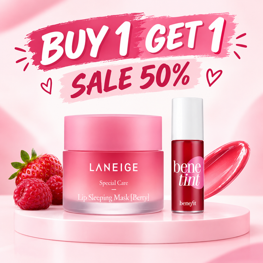 Buy 1 Get 1 Free " Laneige Lip Sleeping Mask + Benefit Benetint "