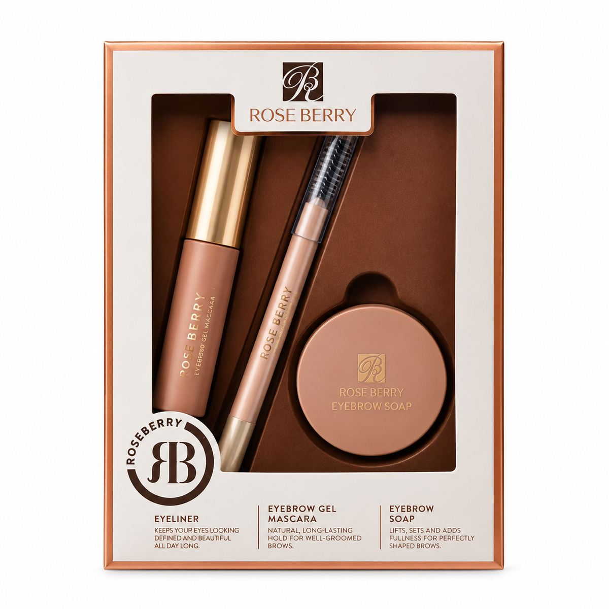 Rose Berry 3-Piece Eyebrow Set