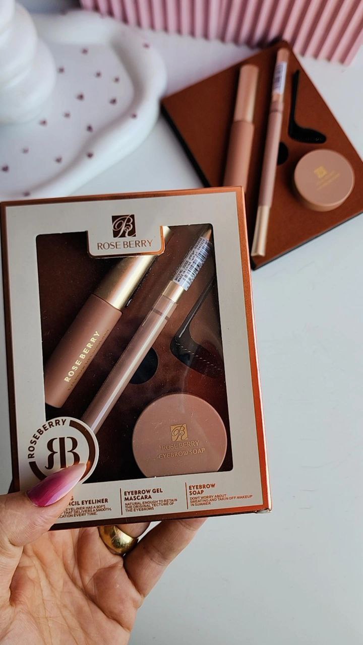 Rose Berry 3-Piece Eyebrow Set