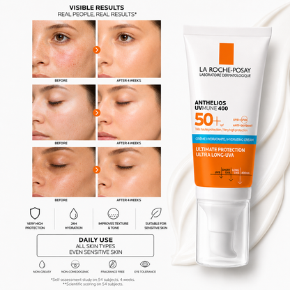 Buy One Get One Free LA ROCHE-POSAY ANTHELIOS UVMUNE 400 CREAM SPF50+ - 50ML |