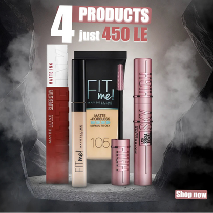 Maybelline Deal 4x1”Foundation-Concealer- Mascara- Rouge”