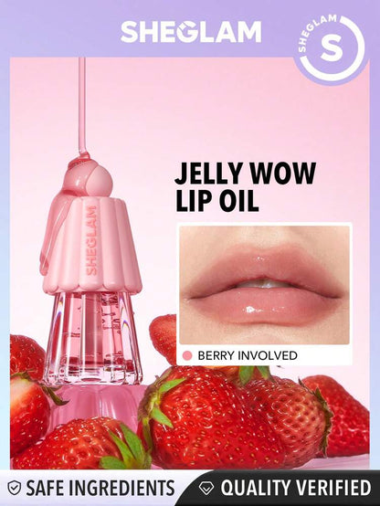 Buy 1 Get 2 Free SHEGLAM Jelly Wow Lip Oil – " 3pieces"